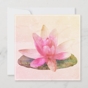 CARTE DE GRECE PLAT : LOTUS ROSE
