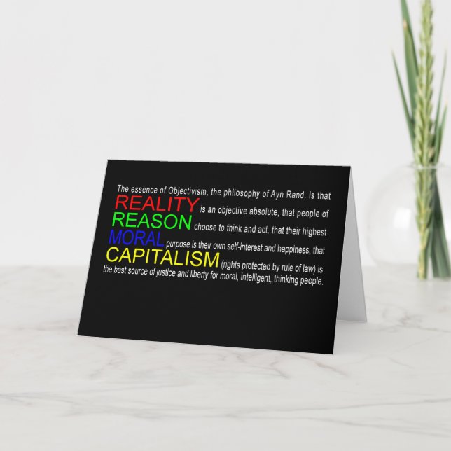 Carte de greeting objectivism (Devant)