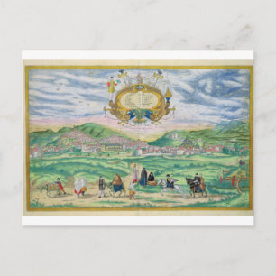 Carte de Grenade, de 'Civitates Orbis Terrarum' pa