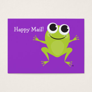 Carte de grenouille mignonne "Happy Mail" pour vos