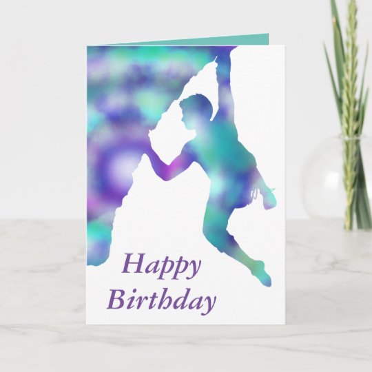 Carte De Grimpeurs De Roche De Joyeux Anniversaire Zazzle Fr