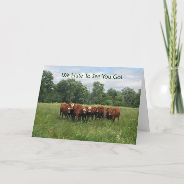 Carte de groupe d'adieu (Devant)