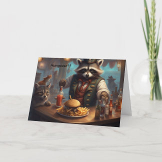 carte de gueule de bois pour les clients ou les se