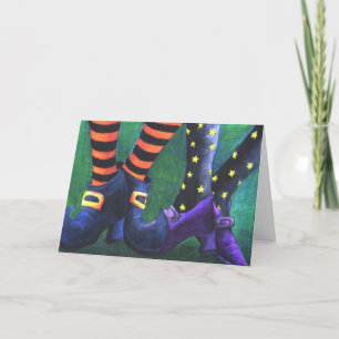 Carte de Halloween de sorcières