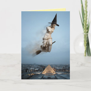 Carte de Halloween drôle de Vénus de Milo