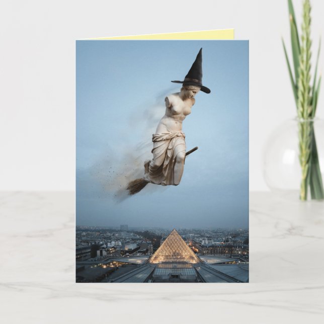 Carte de Halloween drôle de Vénus de Milo (Devant)