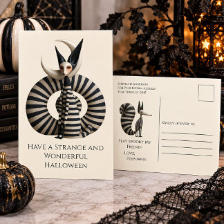 Carte de Halloween gothique fantaisiste