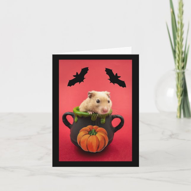 Carte de Halloween Happy Hammie (Devant)