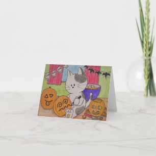 Carte de Halloween "raccourcie "