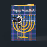 Carte de Hanukkah des aventures de Mirabelle Holid<br><div class="desc">Mirabelle, l'étoile du terrier de Boston pleine d'entrain des Aventures de Mirabelle a la carte de vœux parfaite pour la saison de Hanukkah cette année. Certain de mettre un sourire sur tous les visages de nos amis juifs.</div>