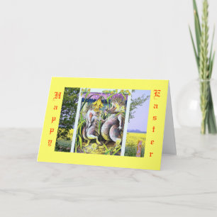 Carte de hérisson Carton mignon - Pâques