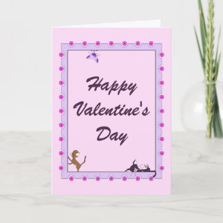 Carte de heureuse Sainte-Valentin - chats