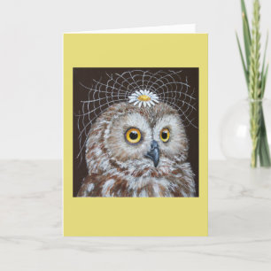 Carte de hibou mariage