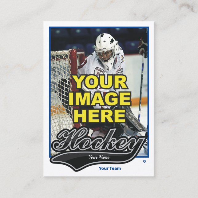 Carte de hockey Goalie (Devant)