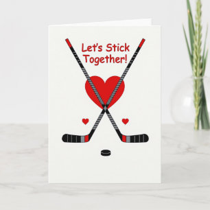 Carte de hockey « Nous restons ensemble »