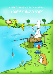 Cartes Humour D Peche D Anniversaire Zazzle Fr