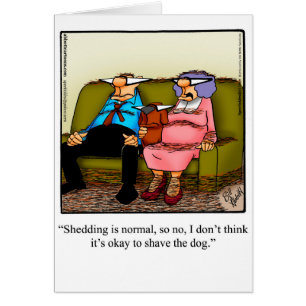 Carte de Humour pour animaux de compagnie Just For