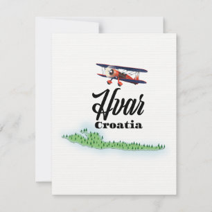 Carte de Hvar Croatie