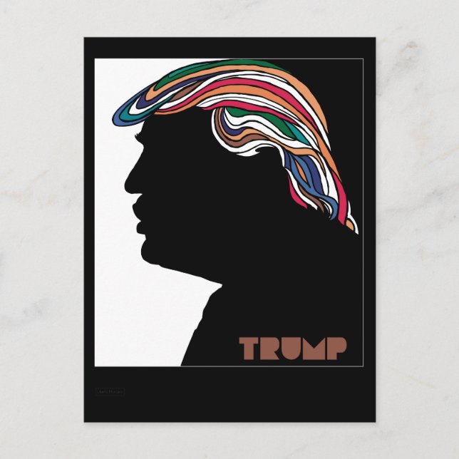 Carte de interface psychédélique Donald Trump (Devant)