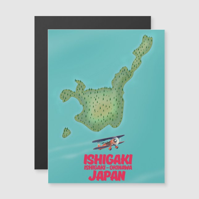Carte de Ishigaki Okinawa, Japon (Devant / Derrière)