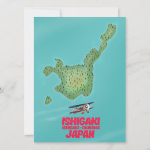 Carte de Ishigaki Okinawa, Japon
