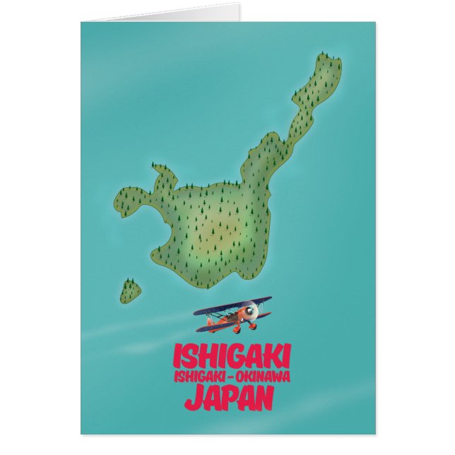 Carte de Ishigaki Okinawa, Japon (Devant)