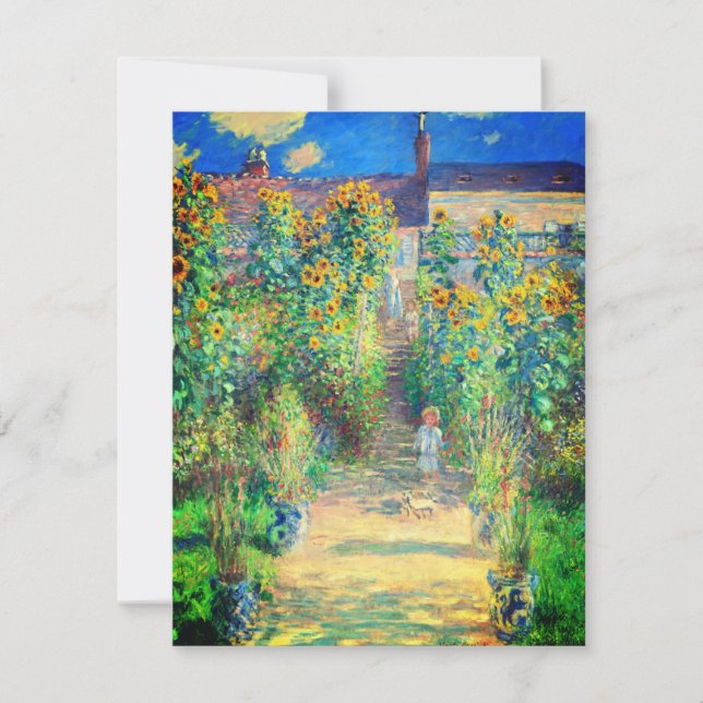 Carte de jardin à fleurs Monet (Devant)