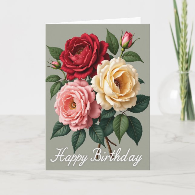 Carte de jardin d'anniversaire joyeuse (Devant)