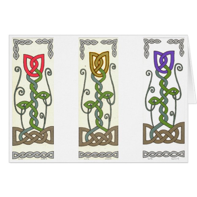 Carte de jardin de tulipe (Devant horizontal)