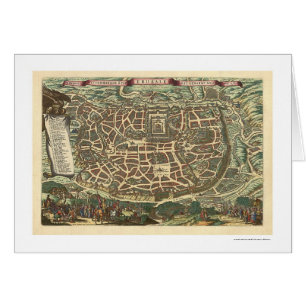 Carte de Jérusalem par Nicolaes Visscher 1660