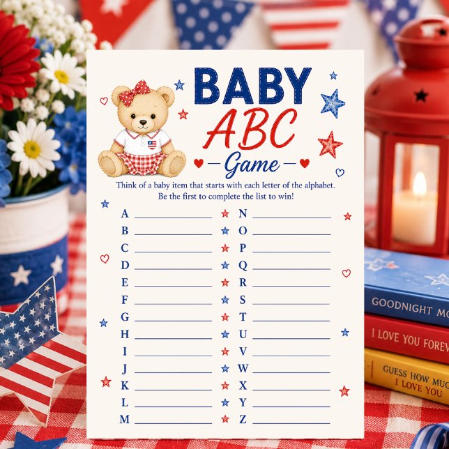Carte de jeu ABC bébé patriotique (Créateur téléchargé)