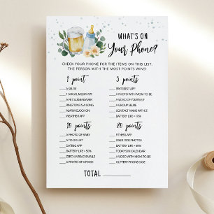 Carte de jeu Baby Is Brewing What's On Your Phone
