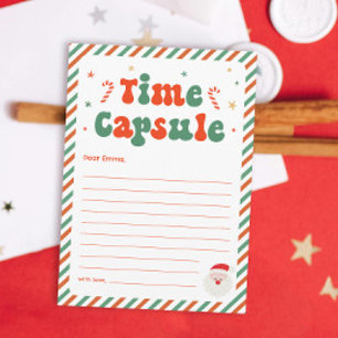 Carte de jeu Capsule temps Noël
