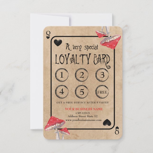 Carte de jeu Crazy Champhrooms Loyalty Card (Devant)