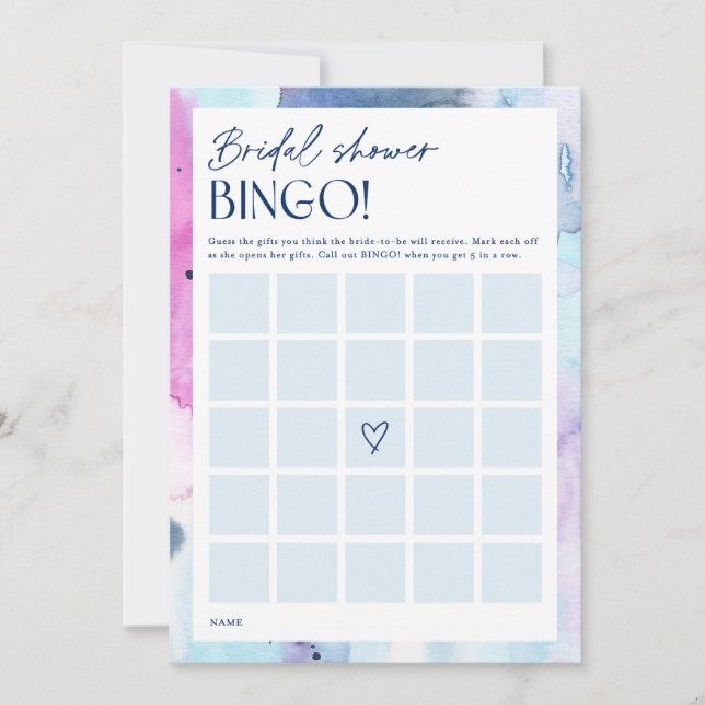 Carte de jeu d'activité de bingo de cadeaux de dou (Devant)