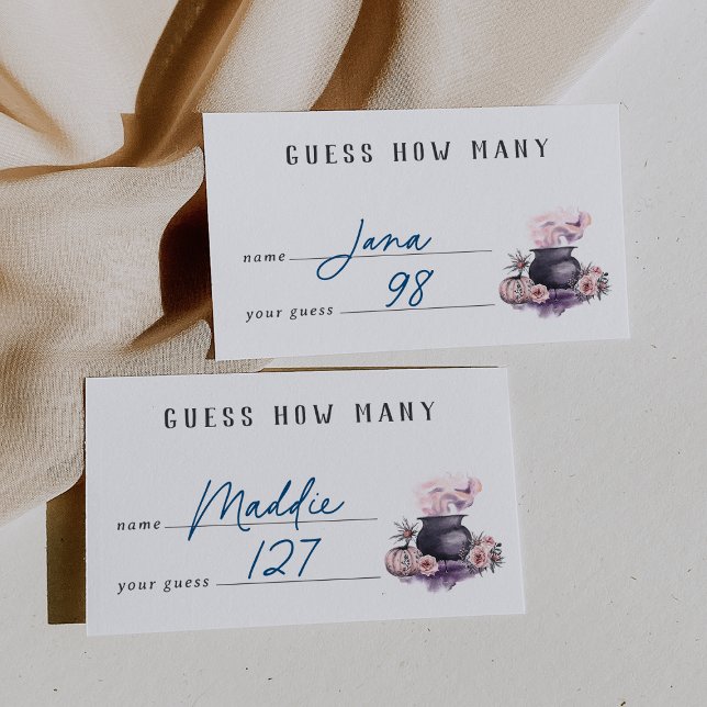 Carte de jeu de Baby shower d'Halloween (Créateur téléchargé)