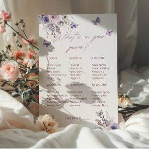 Carte de jeu de Baby Shower Mariage Qu'est-ce qu'i