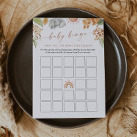 Carte de jeu de Baby shower SAFARI