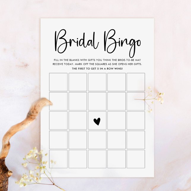 Carte de jeu de bingo à script moderne (Créateur téléchargé)