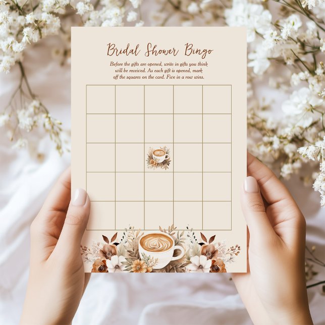 Carte de jeu de Bingo Café pour enterrement de vie (Créateur téléchargé)