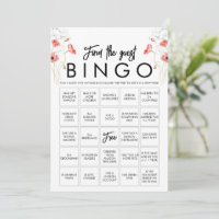 Carte de jeu de bingo élégante et personnalisable 