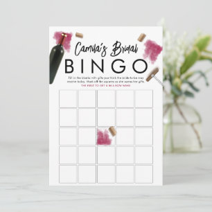 Carte de jeu de bingo élégante pour amateurs de vi