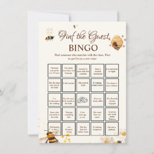 Carte de jeu de bingo pour Baby Shower 'Bee Find t