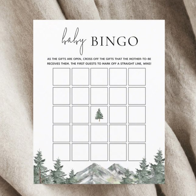 Carte de jeu de bingo pour bébé pour une baby show (Créateur téléchargé)