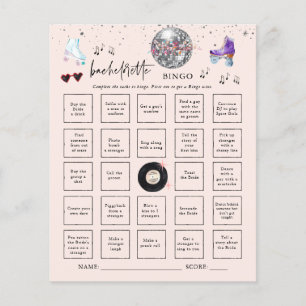 Carte de jeu de bingo pour enterrement de vie de j