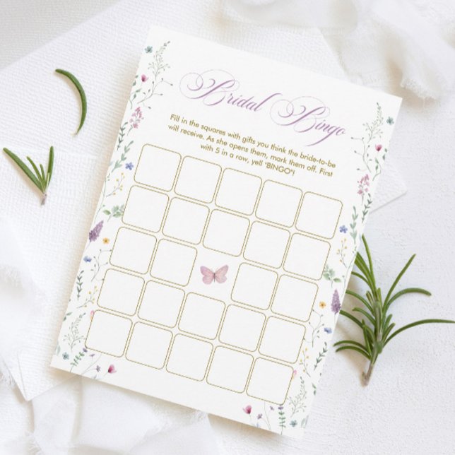 Carte de jeu de bingo pour la douche de mariée Pap (Créateur téléchargé)