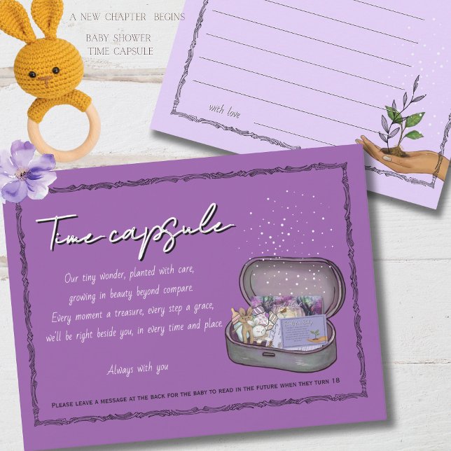 Carte de jeu de capsule temporelle pour l'histoire (A New Chapter Storybook Time Capsule Game Card )