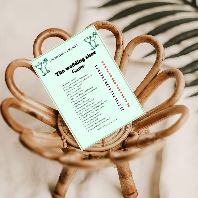 Carte de jeu de chaussures de mariage et de mariag (Créateur téléchargé)