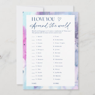 Carte de jeu de correspondance Je t'aime pour Baby