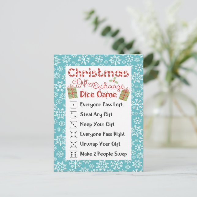 Carte de jeu de fête de Noël Christmas Dirty Santa (Debout devant)